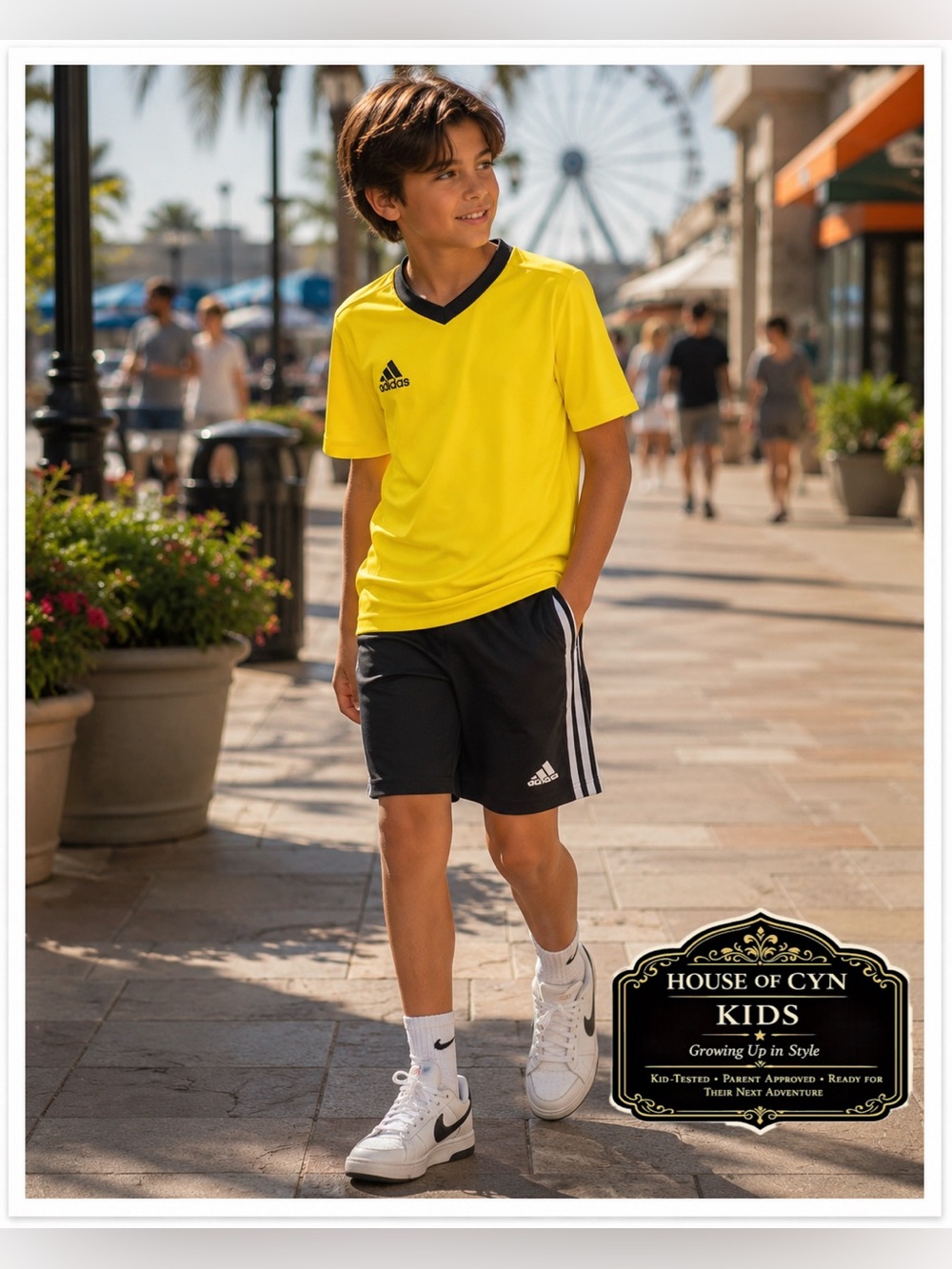 Adidas Boys AEROREADY Shirt & Shorts 2 Piece Athletic Set